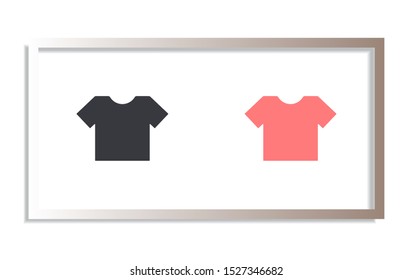 Vector icon T-shirt 10 EPS . Lorem Ipsum Illustration design