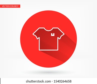 Vector icon T-shirt 10 EPS . Lorem Ipsum Illustration design