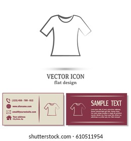 Vector icon T-shirt 