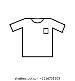 vector icon t-shirt Vector White Blank Tshirt Icon Symbol men's clothes, casual clothes