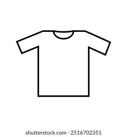 vector icon t-shirt Vector White Blank Tshirt Icon Symbol men's clothes, casual clothes