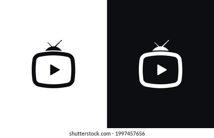 Vector icon of TV. Television symbol icon.