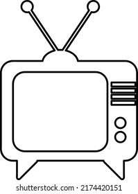 Vector Icon Of TV. Television Symbol Icon On Eps 8.eps
