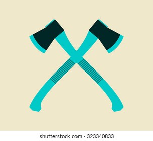 A vector icon of two crossed axes