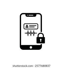 Vector icon of a Two-factor authentication with a mobile device and code