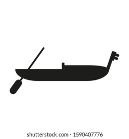 vector icon of typical gondola of venice in italy