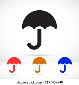 Vector icon umbrella 10 EPS