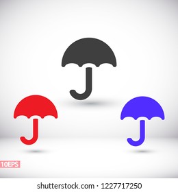 Vector icon umbrella 10 EPS