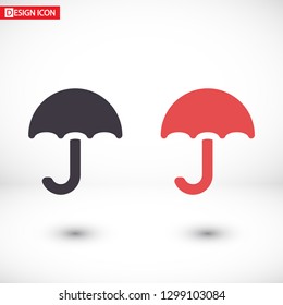 Vector icon umbrella 10 EPS