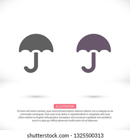Vector icon umbrella 10 EPS