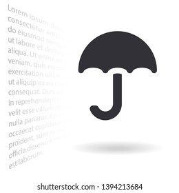 Vector icon umbrella 10 EPS . Lorem Ipsum Illustration design