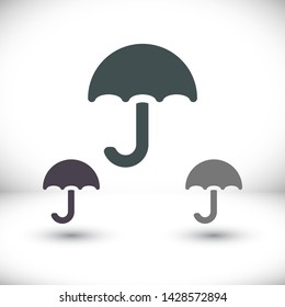 Vector icon umbrella 10 EPS . Lorem Ipsum Illustration design