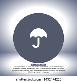 Vector icon umbrella 10 EPS . Lorem Ipsum Illustration design
