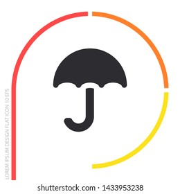 Vector icon umbrella 10 EPS . Lorem Ipsum Illustration design