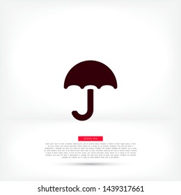 Vector icon umbrella 10 EPS . Lorem Ipsum Illustration design