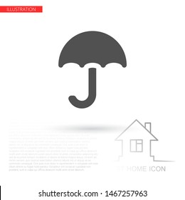 Vector icon umbrella 10 EPS . Lorem Ipsum Illustration design