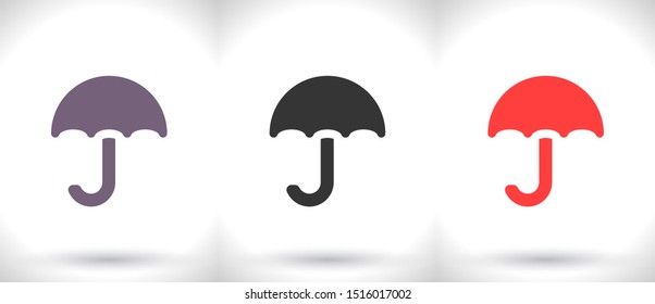 Vector icon umbrella 10 EPS . Lorem Ipsum Illustration design