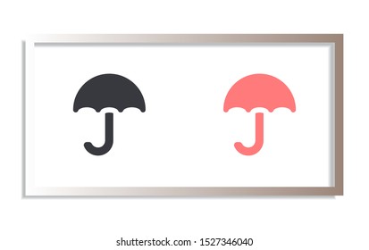 Vector icon umbrella 10 EPS . Lorem Ipsum Illustration design