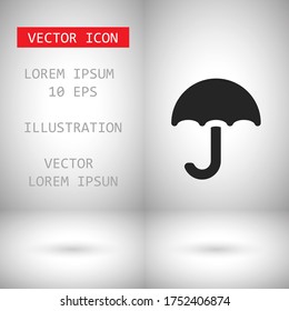 Vector icon umbrella 10 EPS . Lorem Ipsum Illustration design