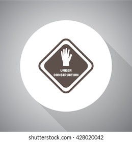 Vector icon under construction,