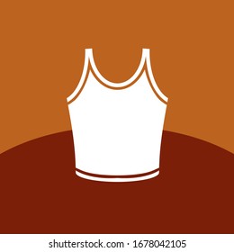 A vector icon of an undershirt