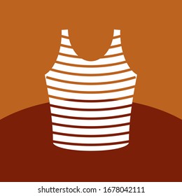 A vector icon of an undershirt