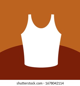 A Vector Icon Of An Undershirt