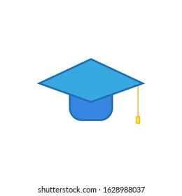 vector icon, university graduate hat