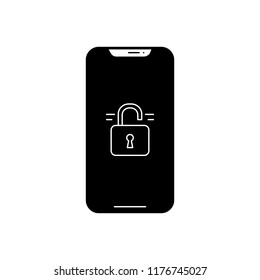Vector icon for Unlocked Phone