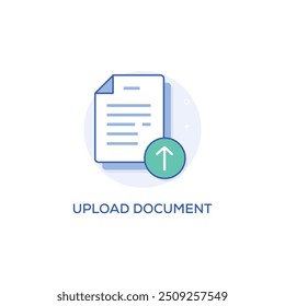 Ícone de vetor para Upload Document, Submit File, Upload, Attach Document, Add File, Document Submission, File Upload Prompt, Choose File, Document Upload