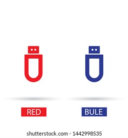 Vector icon USB flash drive 10 EPS . Lorem Ipsum Illustration design
