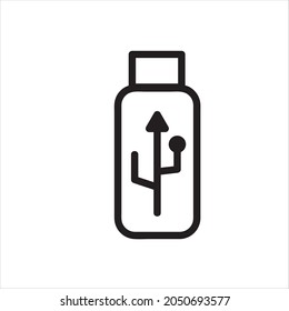 vector icon usb flash to save data