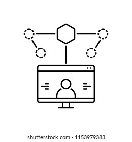 Vector icon for user experience design 