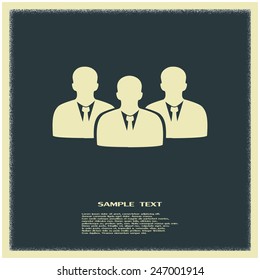 vector icon user group icon, Business Team Icon