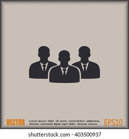 vector icon user group icon, Business Team Icon