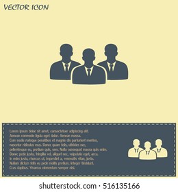 vector icon user group icon, Business Team Icon