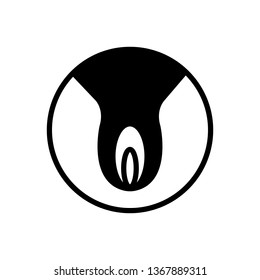 Vector  icon for vagina