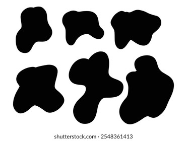 vector icon with various cowhide patterns