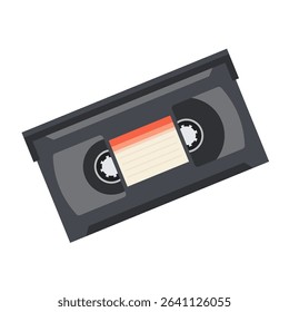 Vector Icon VHS video cassette. Flat Illustration