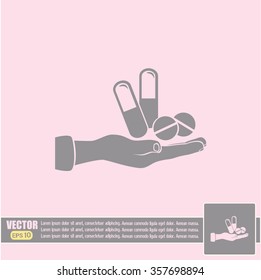 Vector icon Vial of medicine