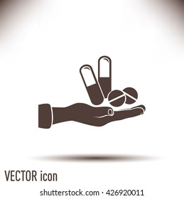 Vector icon Vial of medicine