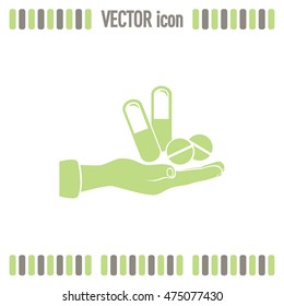 Vector icon Vial of medicine