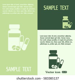 Vector icon Vial of medicine 
