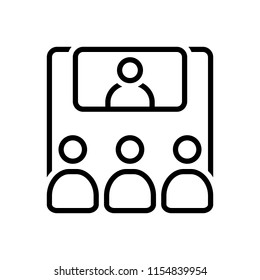 Vector icon for  video  conference