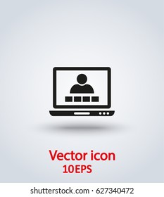 Vector icon video conference