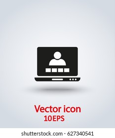 Vector icon video conference