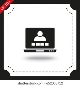 Vector icon video conference