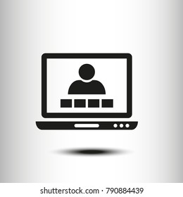 Vector icon video conference