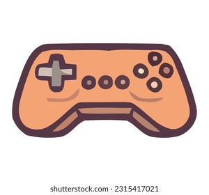 Icono vector del icono de control de videojuegos aislado