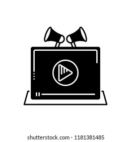 Vector icon for Video Marketing